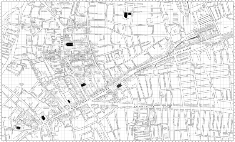 2-6 Whitechapel London map 1813 